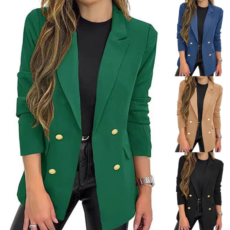 Casual Long Sleeve Lapel Button Autumn Coat FitiqueFit