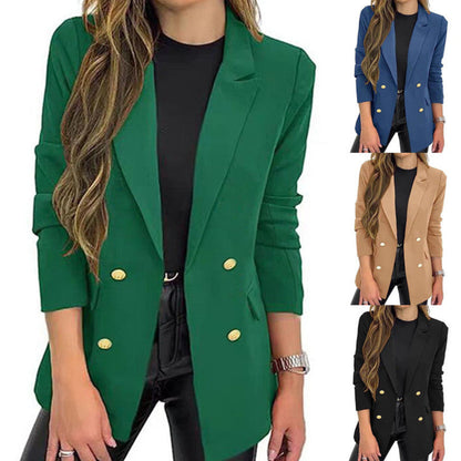 Casual Long Sleeve Lapel Button Autumn Coat FitiqueFit