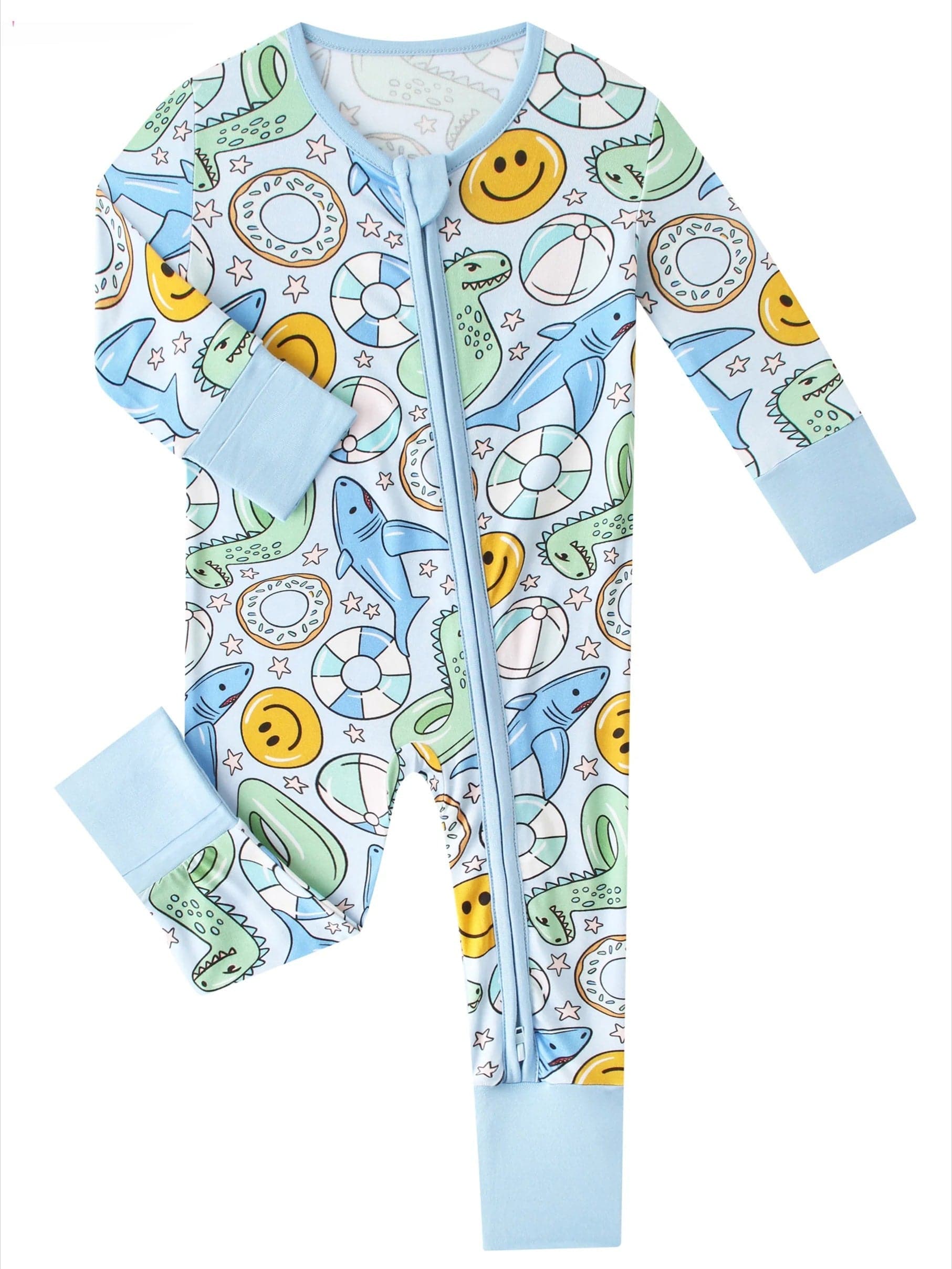 Posh TOT Pool Floats Bamboo Baby Convertible Zippy Romper  CINCO DE MAYO PROMO - FINAL SALE Charlies Project Kids