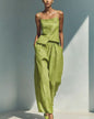 Women's Gold-Buckle Camisole & Pants Two-Piece Set FitiqueFit