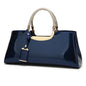 Fashionable Glossy Patent Leather Handbag for Brides