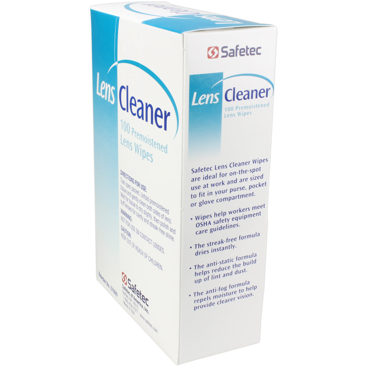 Lens Cleaner Wipes, 100 per box quakekits.com