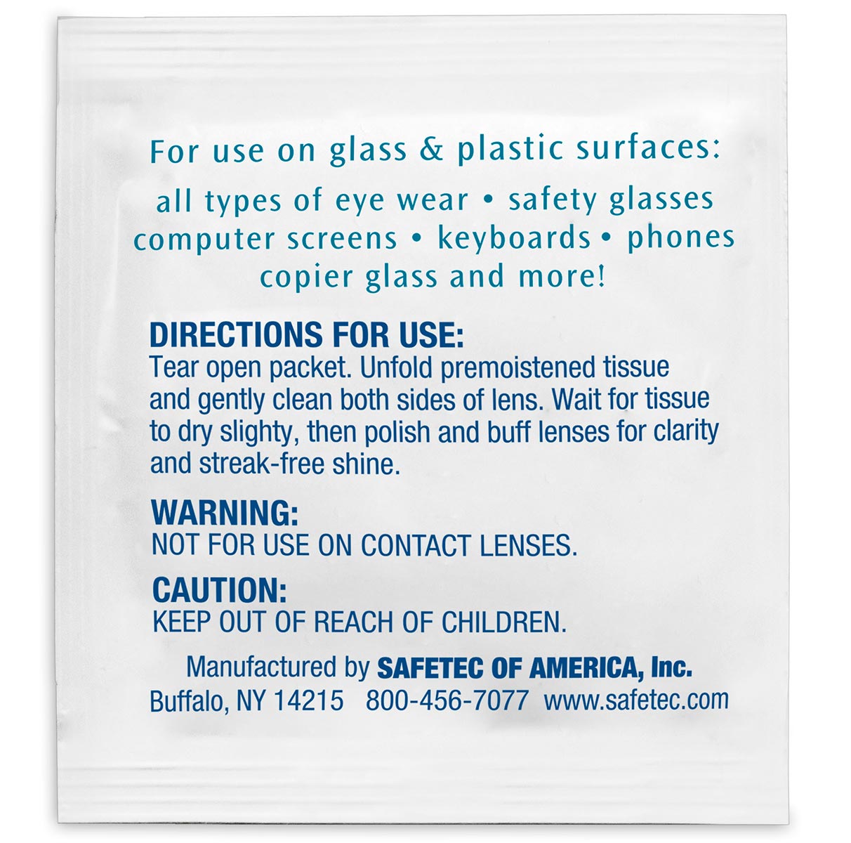 Lens Cleaner Wipes, 100 per box quakekits.com