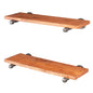 RESTORE Sunset Cedar 24 in. Shelves with Straight Brackets PIPE DECOR