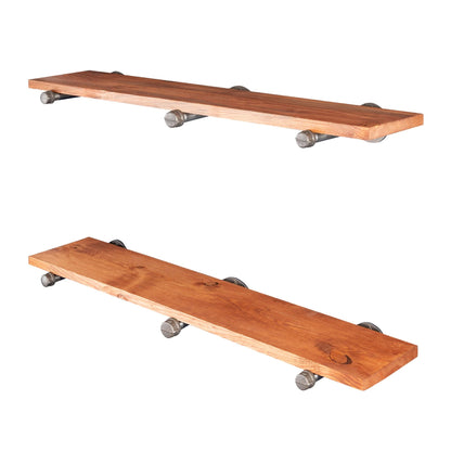 RESTORE Sunset Cedar 36 in. Shelves with Straight Brackets PIPE DECOR