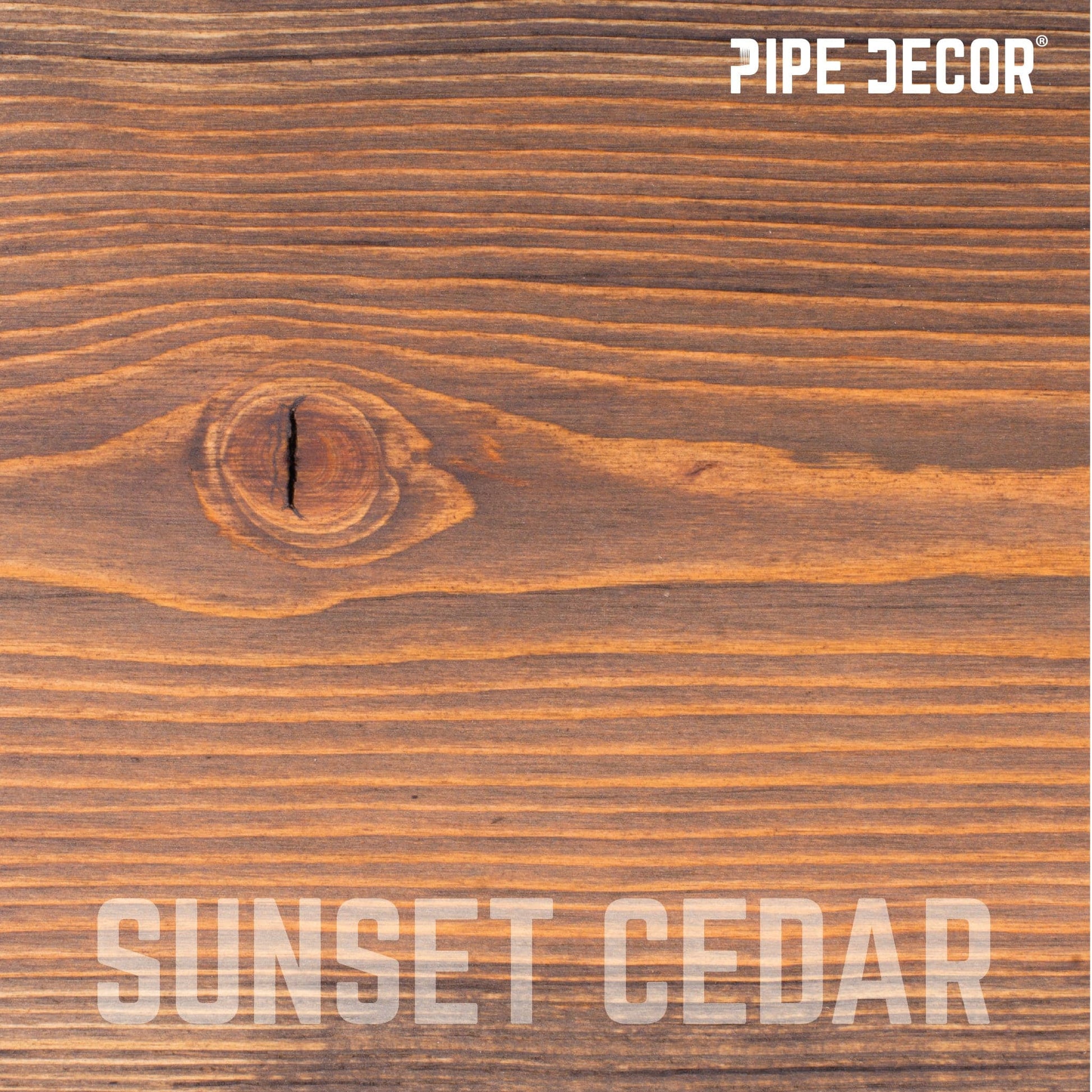 RESTORE Sunset Cedar 24 in. Wood Shelf (Wood Only) PIPE DECOR