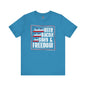 Beer Bacon Guns and Freedom T-Shirt The Devil's Pickle