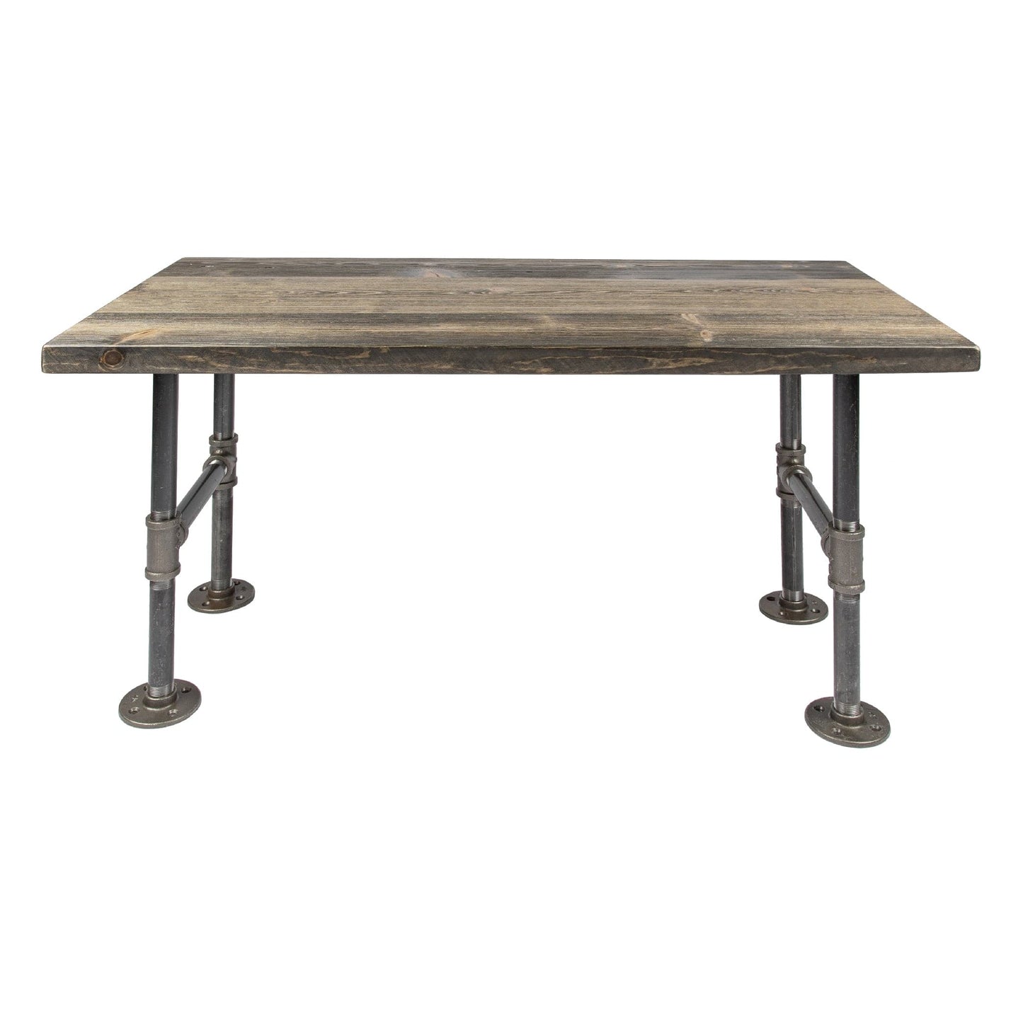 RESTORE Boulder Black Solid Wood Coffee Table PIPE DECOR