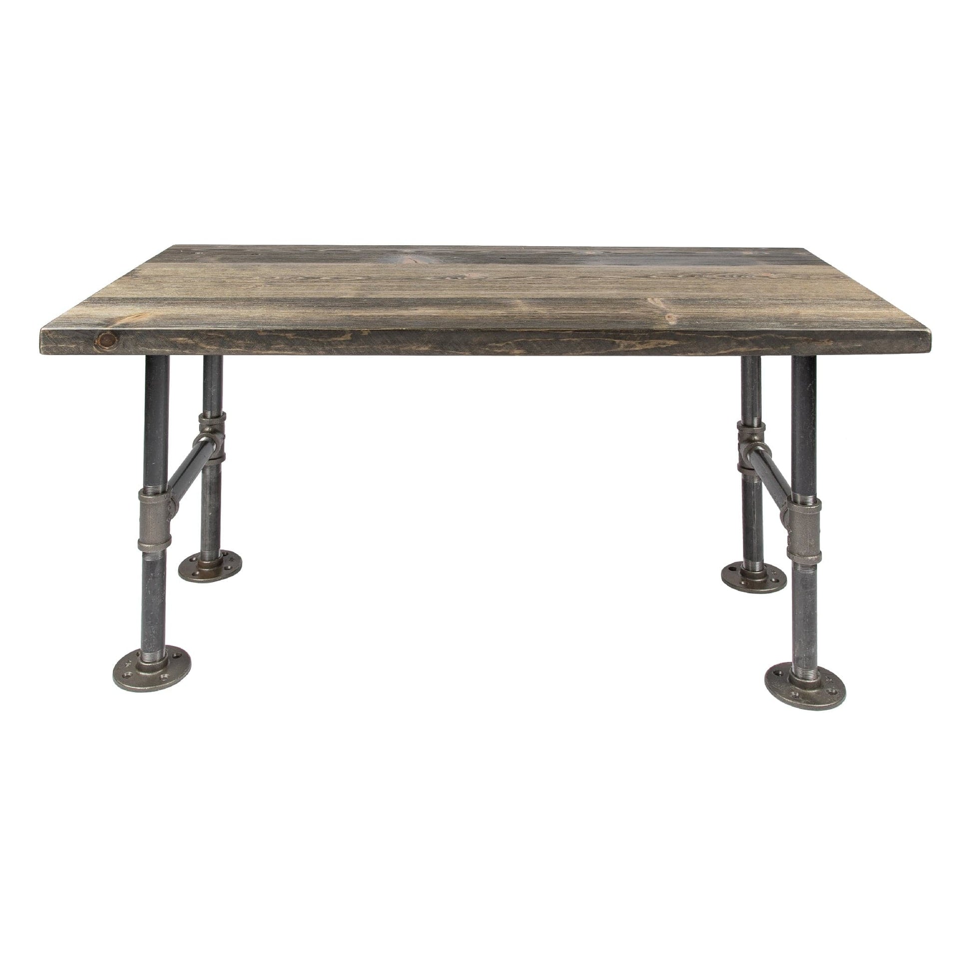 RESTORE Boulder Black Solid Wood Coffee Table PIPE DECOR