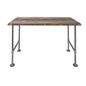 RESTORE Trail Brown Solid Wood Office Desk PIPE DECOR