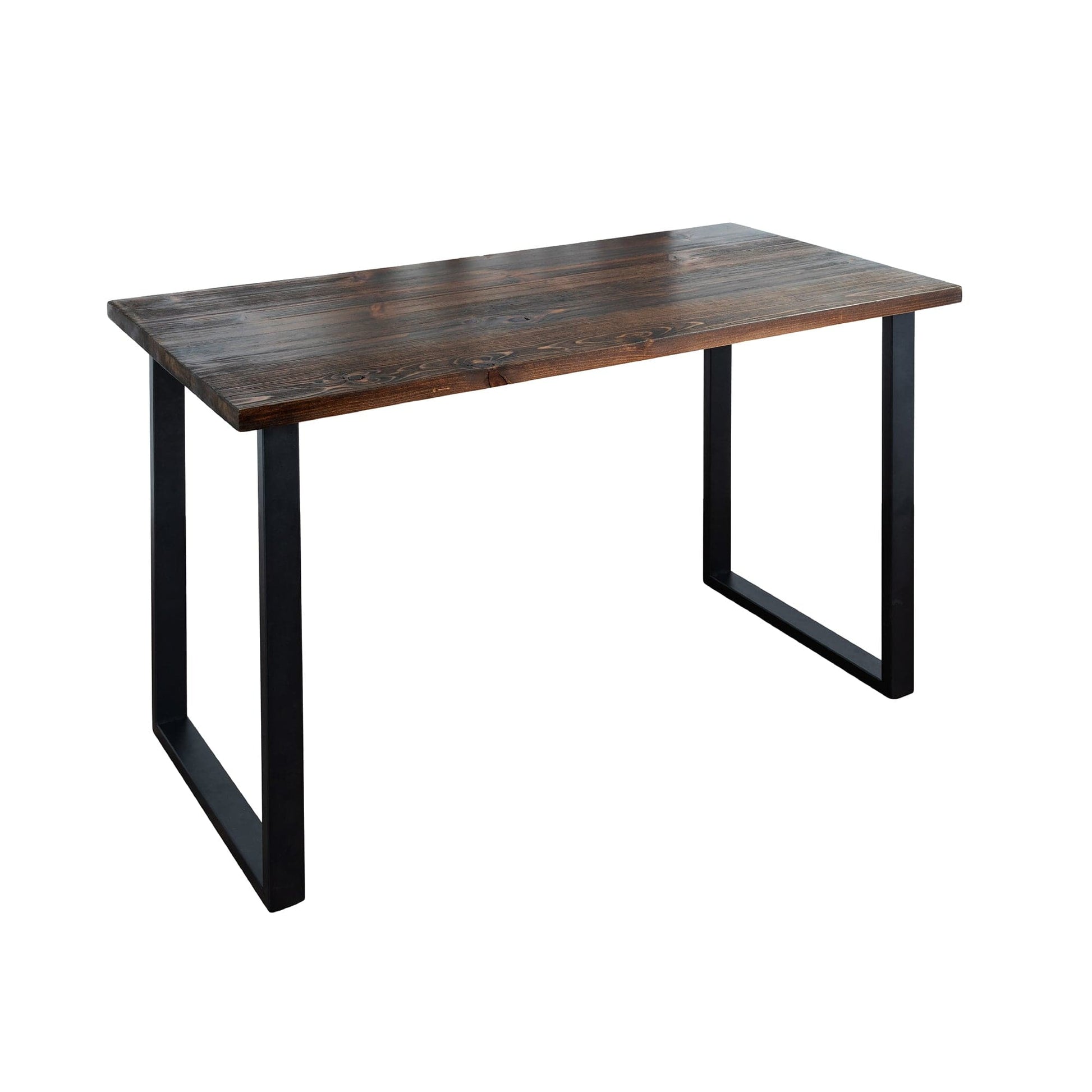 Skyline Trail Brown Solid Wood Desk with 28 in. Landscape Legs PIPE DECOR