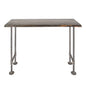 RESTORE Boulder Black Solid Live Edge Wood Console Table PIPE DECOR