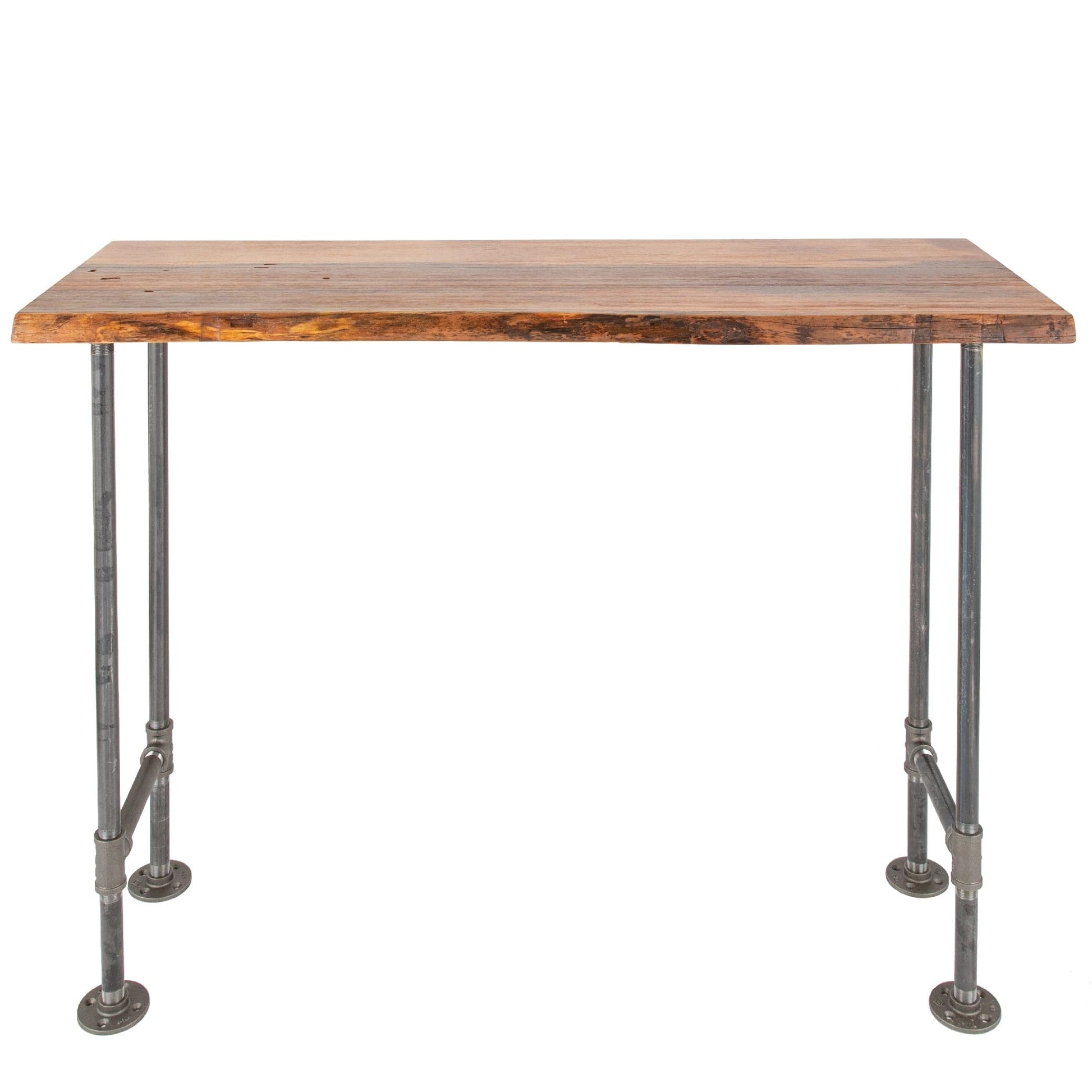 RESTORE Sunset Cedar Solid Live Edge Wood Console Table PIPE DECOR