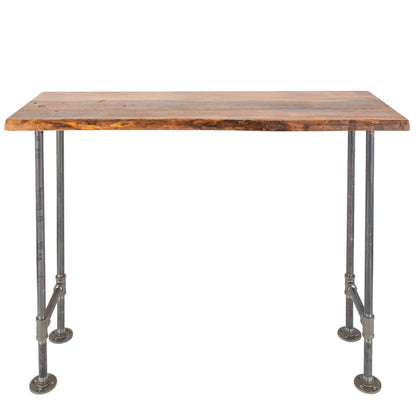 RESTORE Sunset Cedar Solid Live Edge Wood Console Table PIPE DECOR
