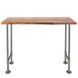 RESTORE Sunset Cedar Solid Live Edge Wood Console Table PIPE DECOR