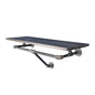 36 in. Wall Mounted Clothing Rack with Wood Shelf, Boulder Black PIPE DECOR