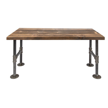 RESTORE Trail Brown Solid Wood Coffee Table PIPE DECOR