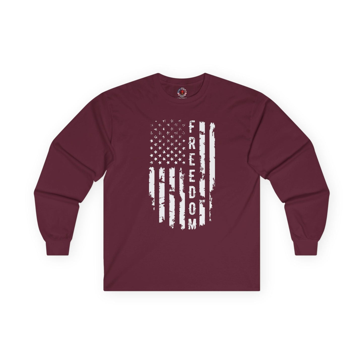 Freedom American Flag Long Sleeve Tee The Devil's Pickle