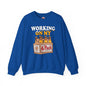Working On My 6 Pack Crewneck Sweatshirt The Devil's Pickle
