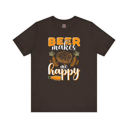 Beer Makes Me Happy T-Shirt The Devil's Pickle