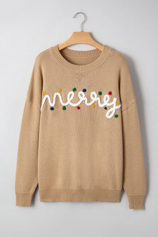 Christmas Merry Dot Dolman Sleeve Sweater Shop Style & More | Fresh Looks, Everyday Deals & Free Shipping