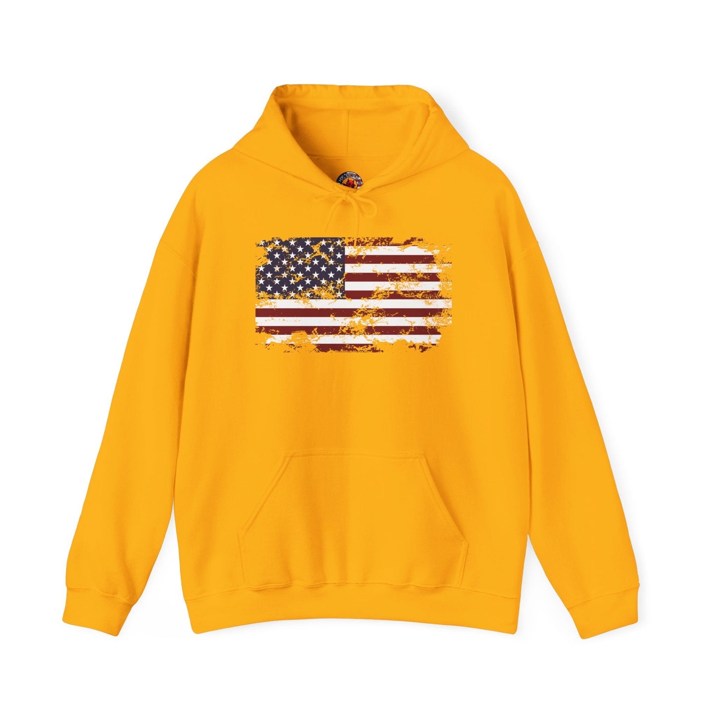 Vintage Style American Flag Hooded Sweatshirt The Devil's Pickle