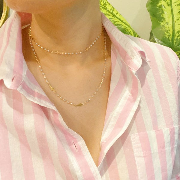 Pearls And Crosses Long Necklace Shop Style & More | Fresh Looks, Everyday Deals & Free Shipping