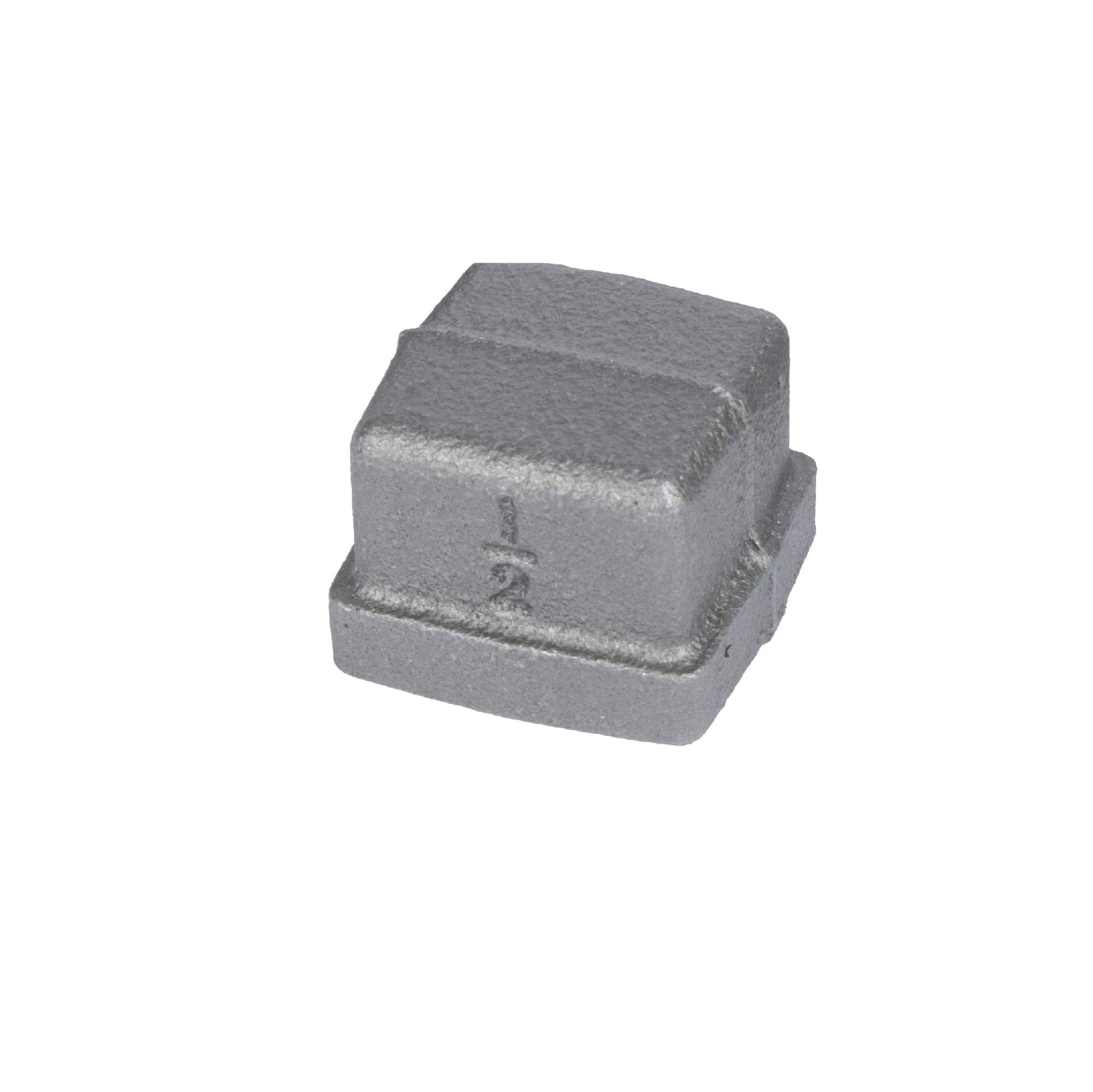 1/2 in. Black Square Cap PIPE DECOR