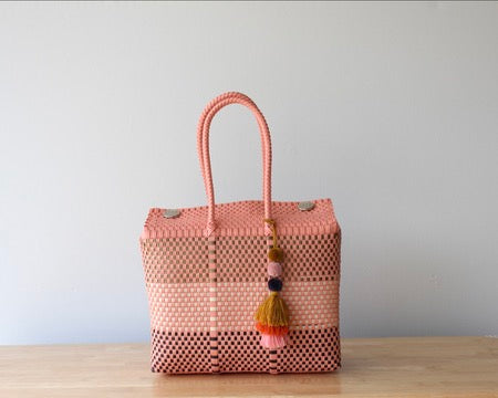 Cecilia Handwoven Handbag - Earthy Peach MexiMexi