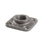1/2 in. Black Micro Mini Square Flange PIPE DECOR