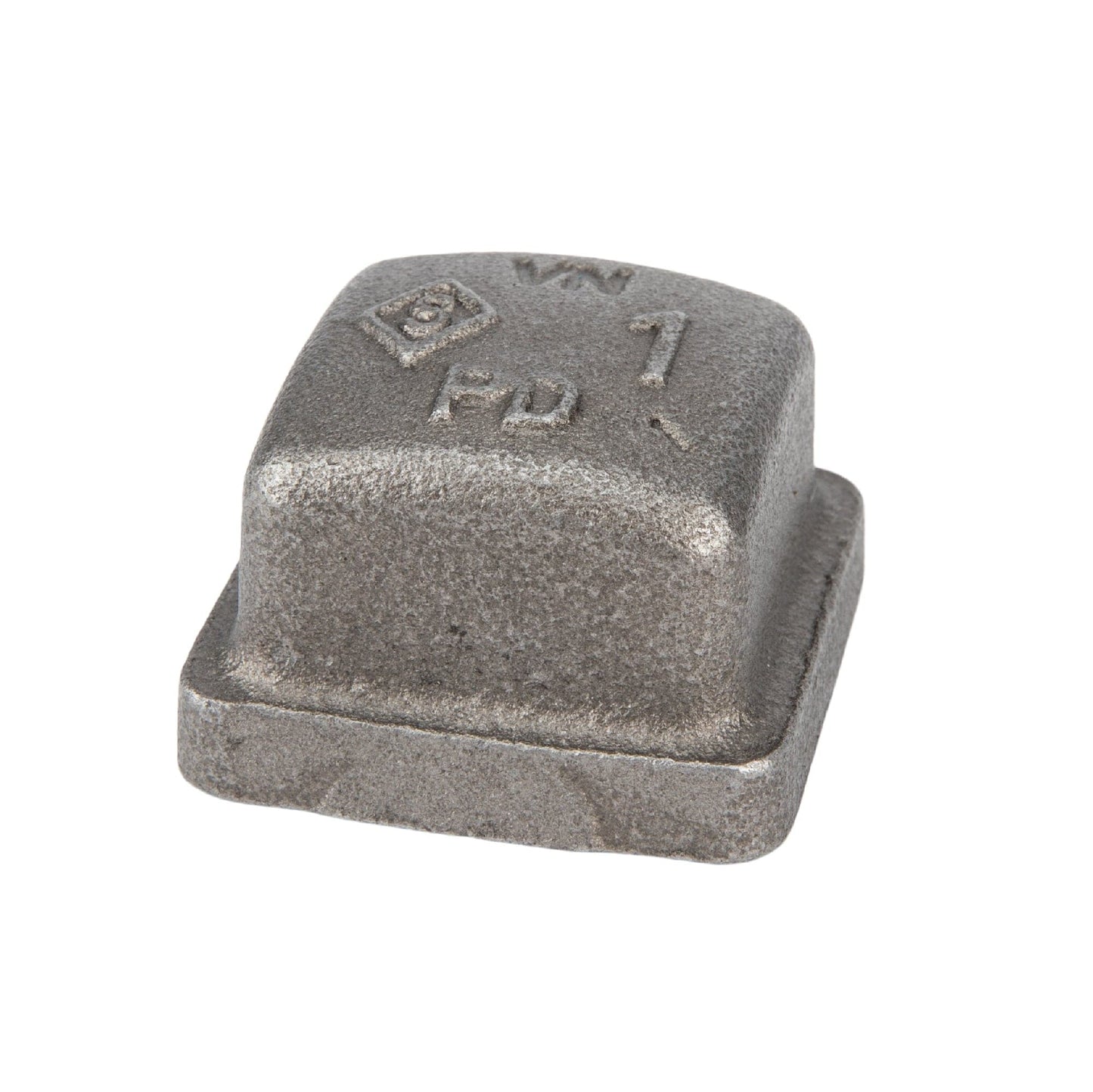 1 in. Black Square Cap PIPE DECOR