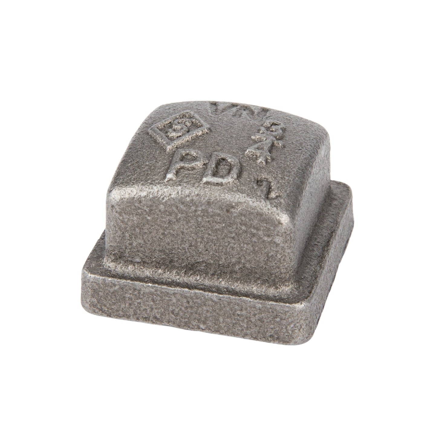 3/4 in. Black Square Cap PIPE DECOR