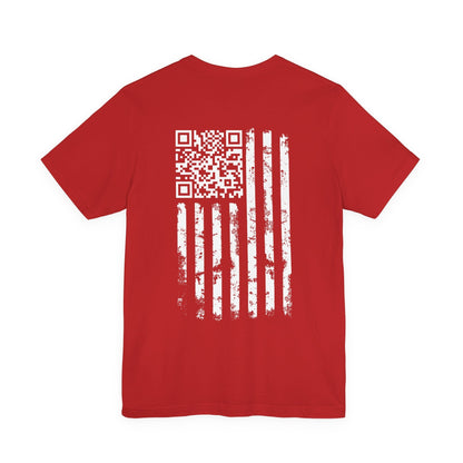 American Flag QR Code T-Shirt The Devil's Pickle