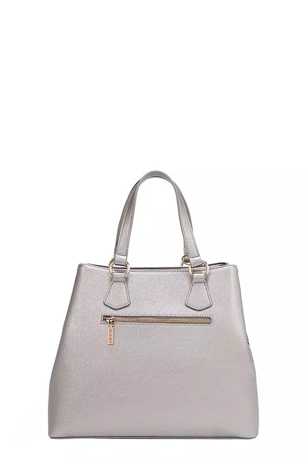 Nicole Lee USA Monogram Pattern Handbag with Rhinestones Decor New Era Fashion LLc