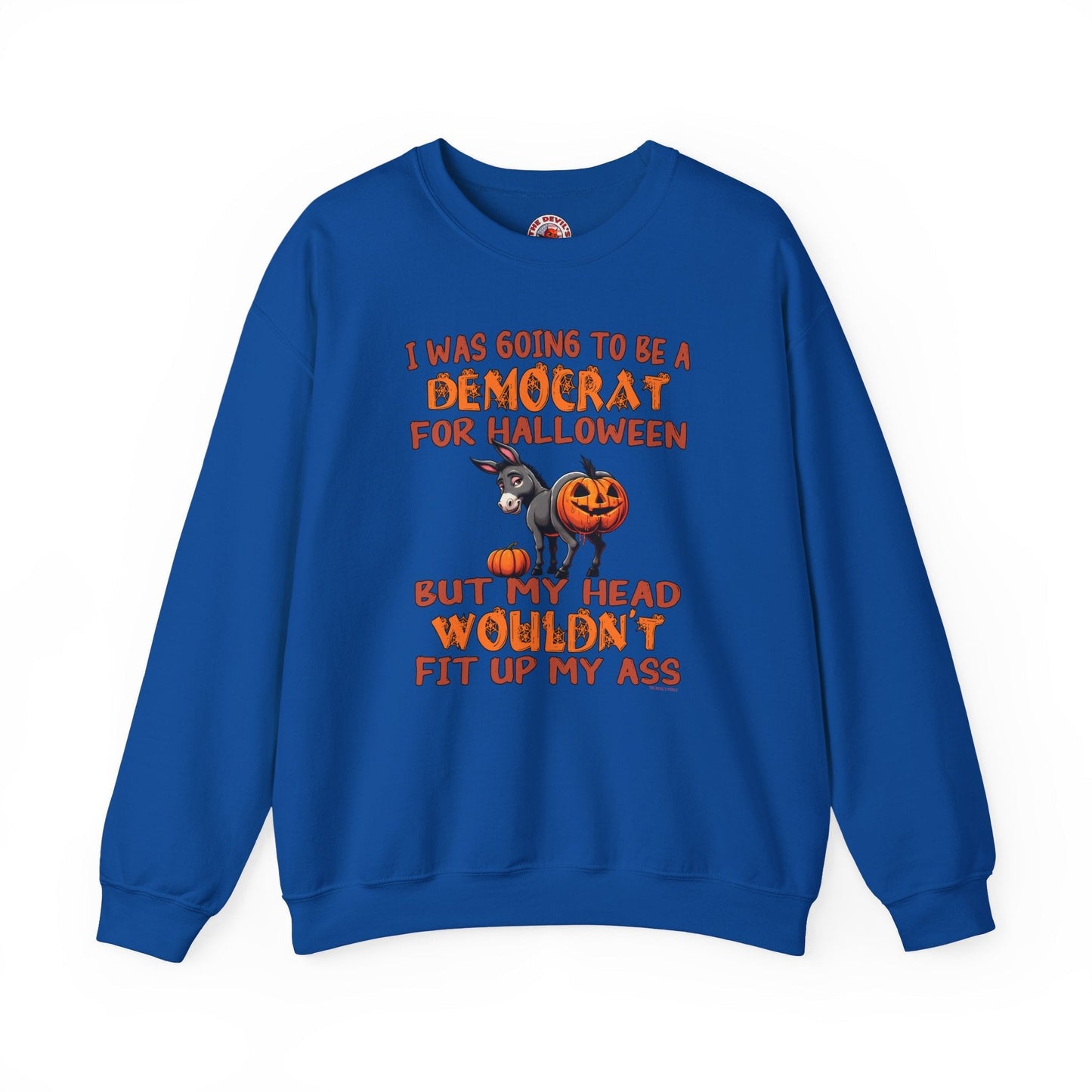 Democrat for Halloween Crewneck Sweatshirt The Devil's Pickle