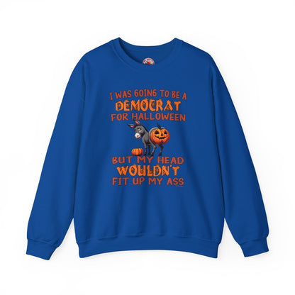 Democrat for Halloween Crewneck Sweatshirt The Devil's Pickle