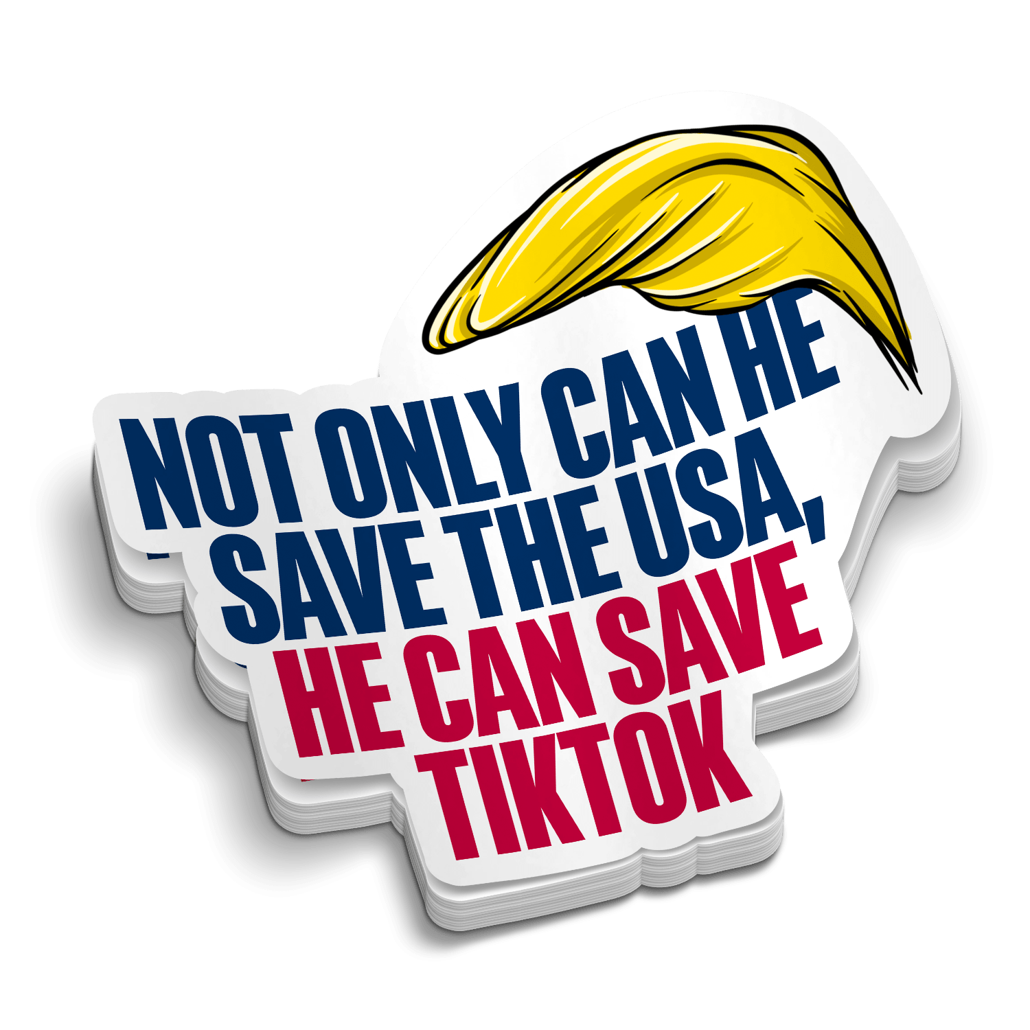 Making TikTok Great - Hard Hat Decal Armed American Supply