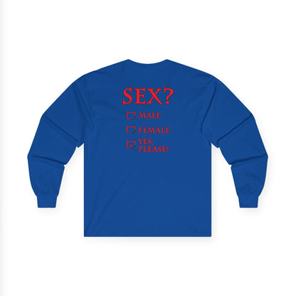 Sex? Yes, Please Long Sleeve Tee The Devil's Pickle