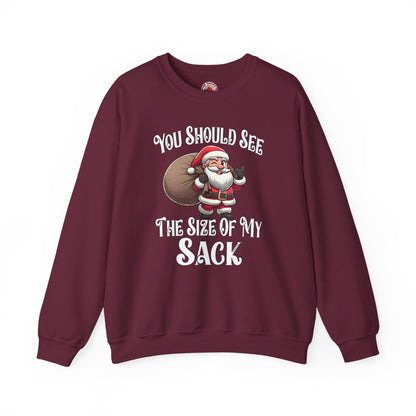 You Should See The Size Of My Sack Crewneck Sweatshirt The Devil's Pickle