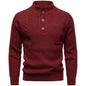 Men's Fashion British Henry Stand Collar Sweater Grayceful LLC