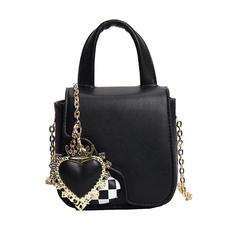 Heartfelt Charm Messenger Bag - Trendy Small Square Bag with Heart Charm Country in My Heart