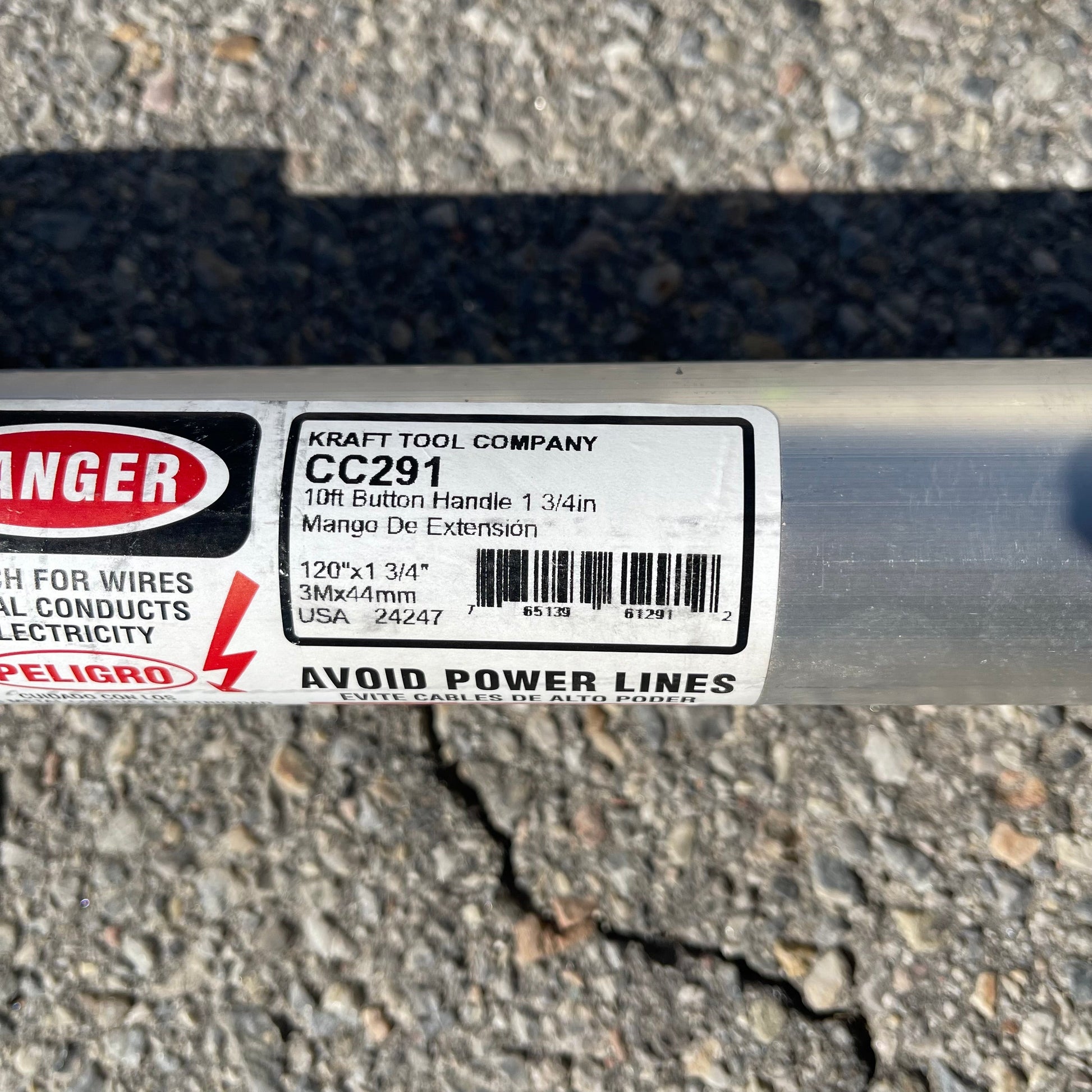 KRAFT TOOL CO. Extru-Lite Magnesium Paver 123.5” handle 144” x 4.5” screed CC291 PayWut