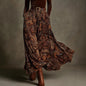 Women's Floral Print Long Sleeve Skirt Set with Belt – Caramel FitiqueFit