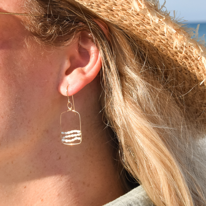 Wave Break Earrings Emily Anne Designs LLC