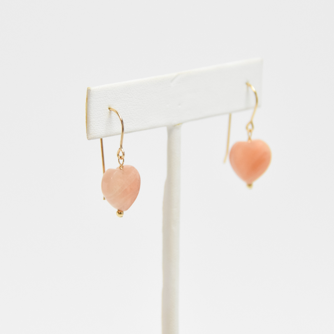 Peach Love Earrings Emily Anne Designs LLC