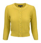 Cute Pattern Cropped Cardigan Sweater  3/4 Sleeve Shop Style & More | Fresh Looks, Everyday Deals & Free Shipping