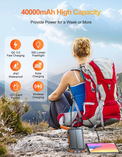 20000mAh Solar Power Bank SmartPursue™