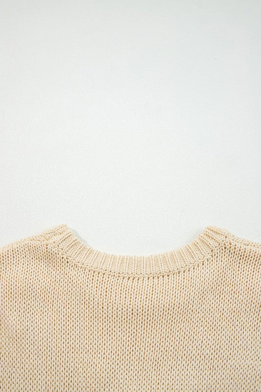 Solid Bow Applique Cap Sleeve Sweater Shop Style & More | Fresh Looks, Everyday Deals & Free Shipping