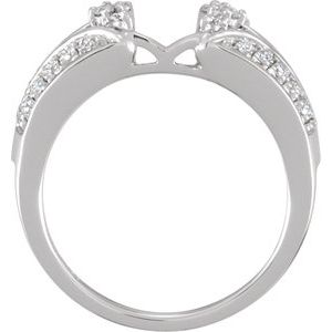 14K White 1/4 CTW Natural Diamond Ring Wrap Ethereal Legacy Boutiques