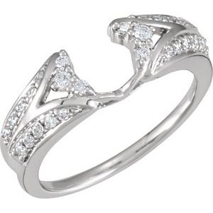 14K White 1/4 CTW Natural Diamond Ring Wrap Ethereal Legacy Boutiques